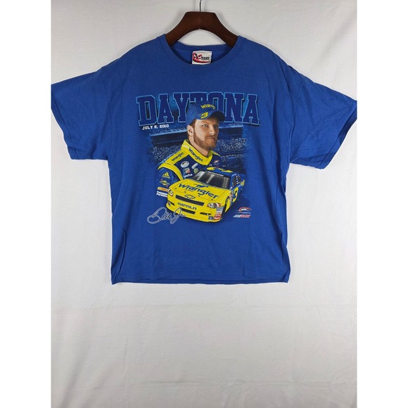 Chase Authentics Other - Chase Authentics Dale Earnhardt Jr & Sr Daytona 2010 Blue Graphic T-Shirt Mens L